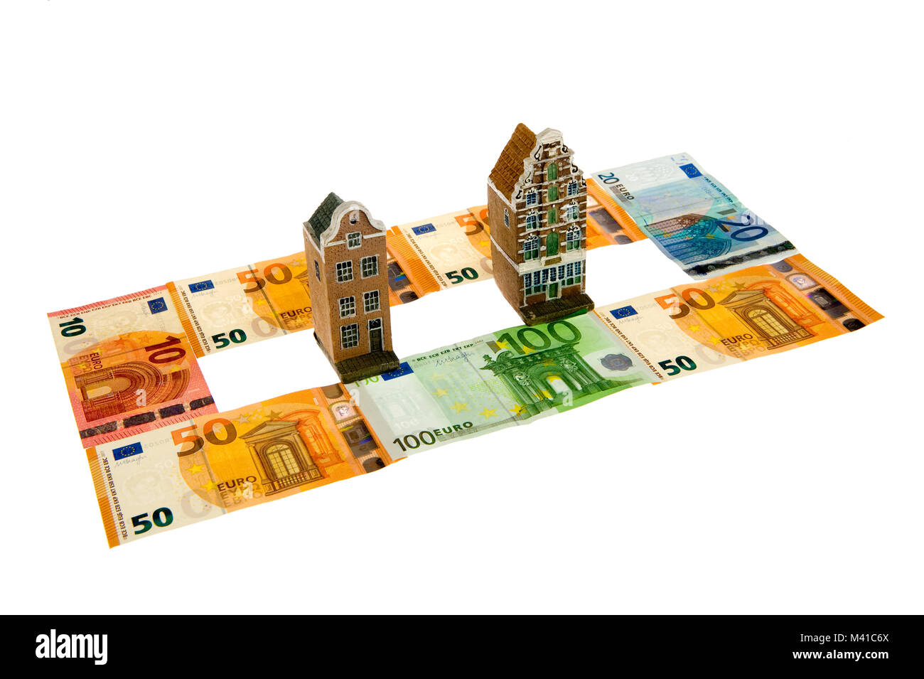 Concetto di immobili e di denaro Foto Stock