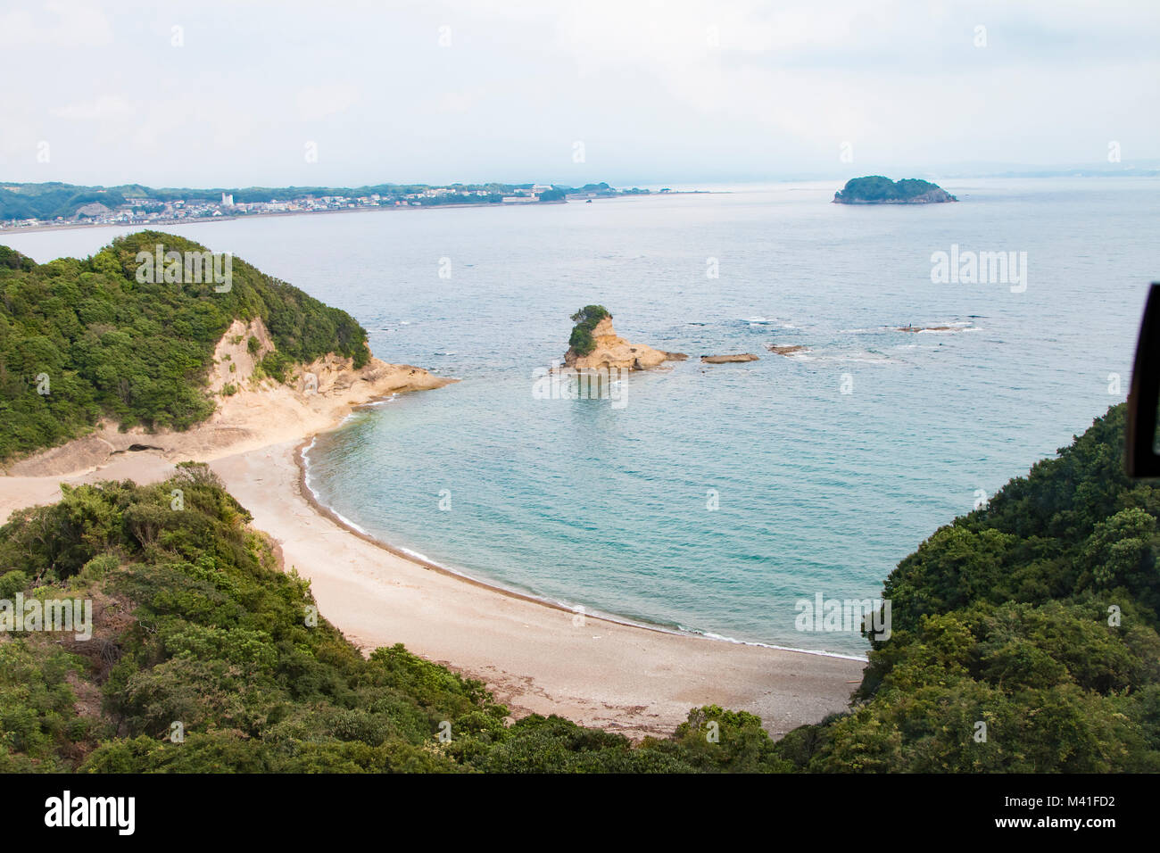 Golfo a forma di spiaggia di sabbia Foto Stock