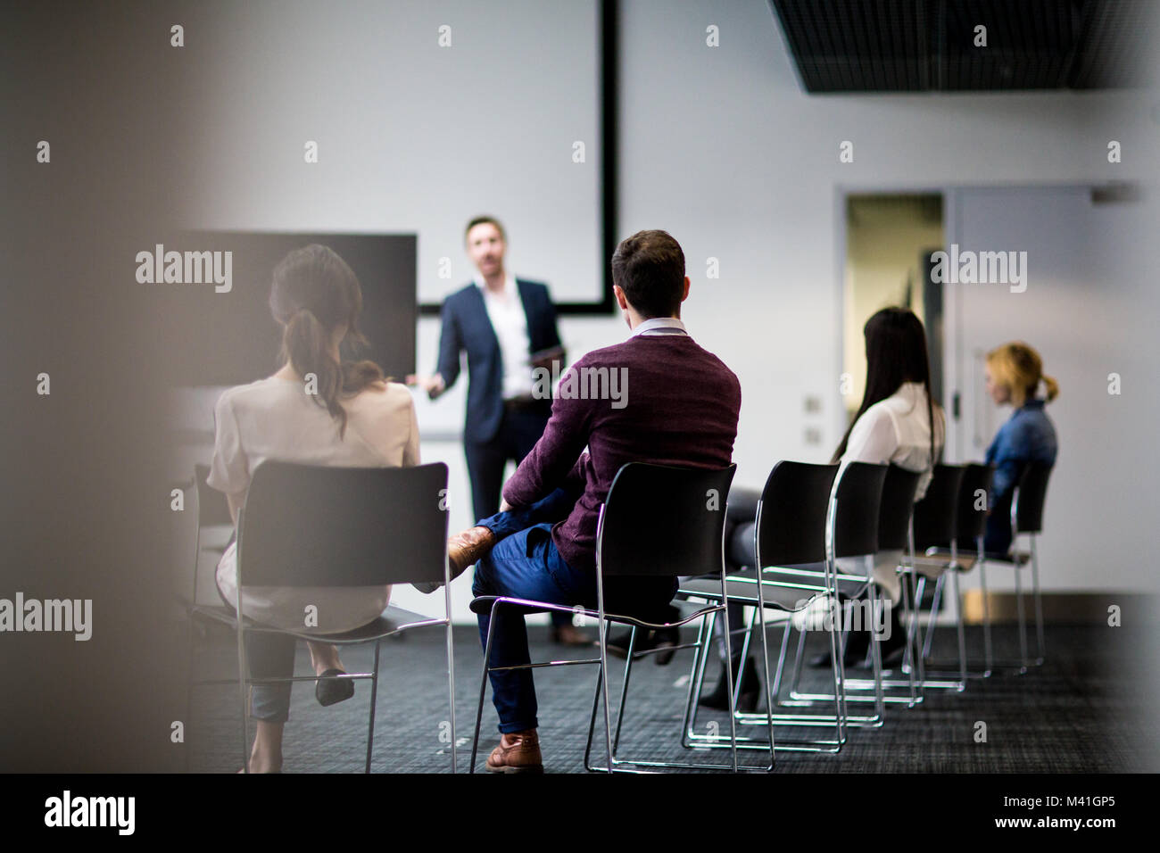 Business training conference Foto Stock