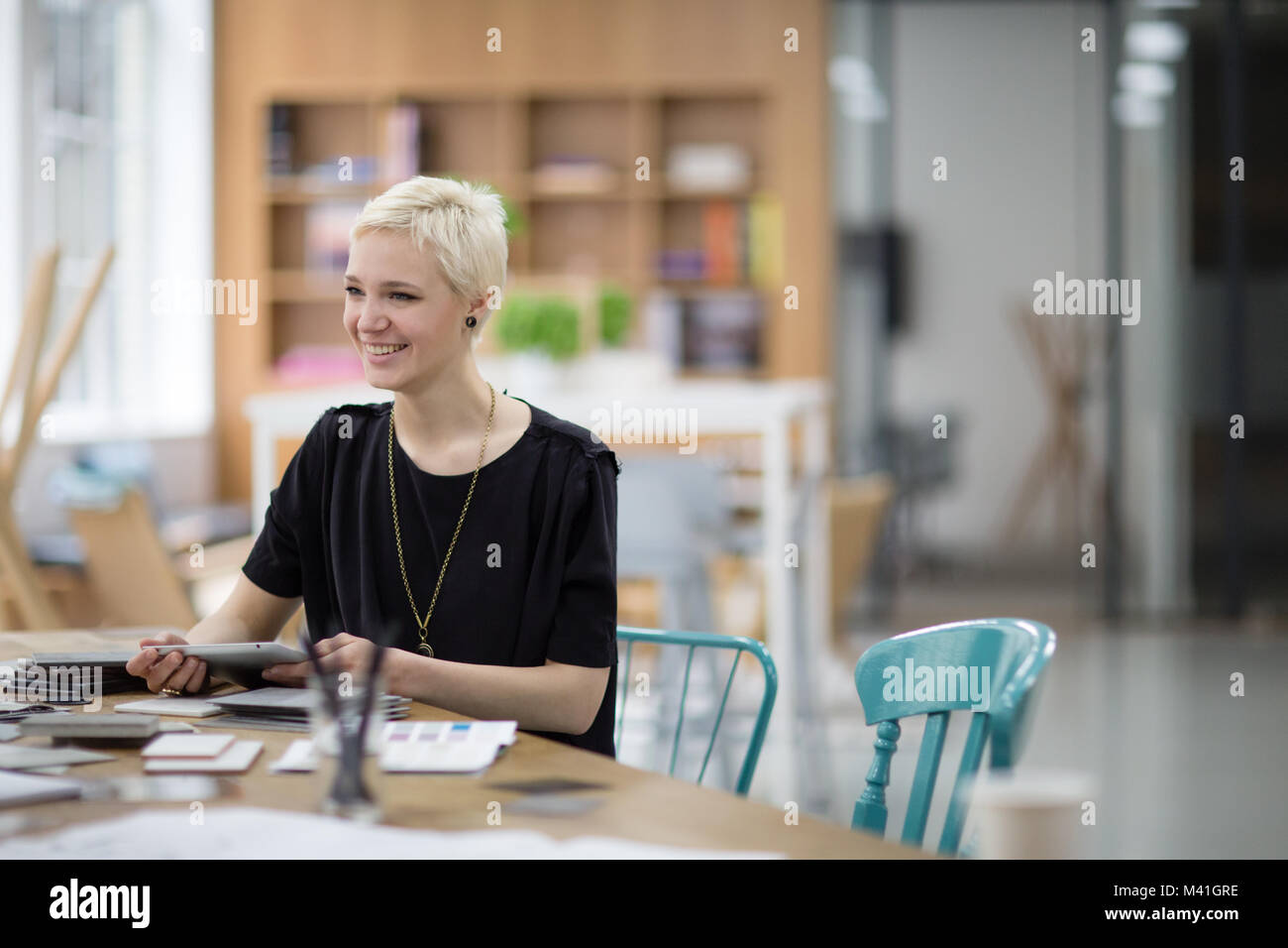 Creative designer che lavorano su un progetto Foto Stock