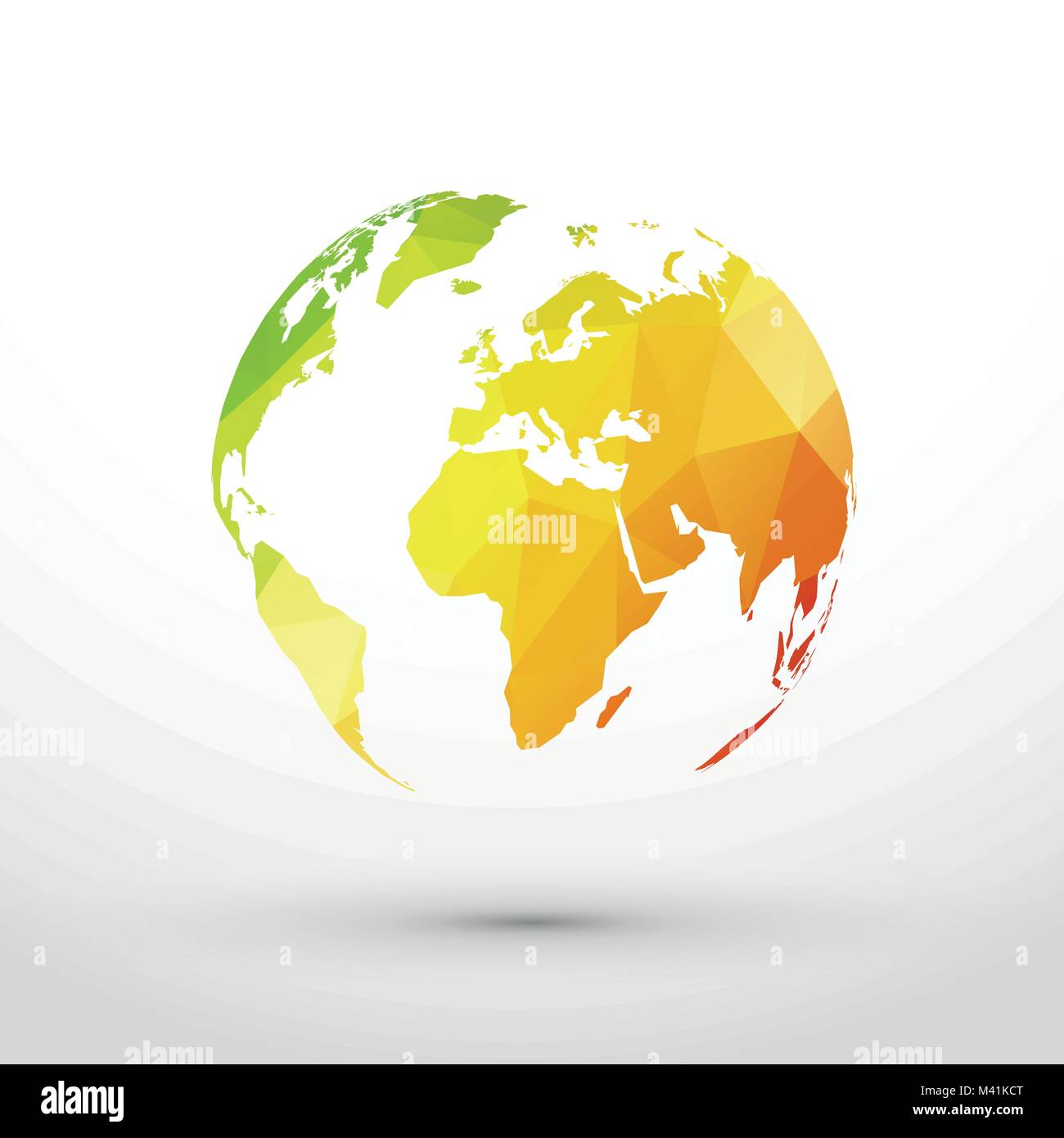 Icona di terra verde giallo gradiente rosso Illustrazione Vettoriale Icona di terra verde giallo gradiente rosso Illustrazione Vettoriale
