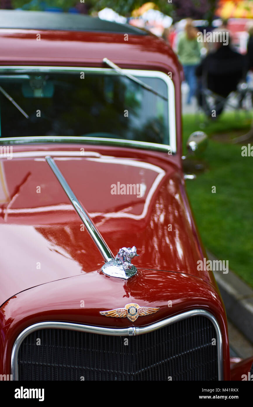 Red 1938 Dodge fratelli raccoglitore Foto Stock