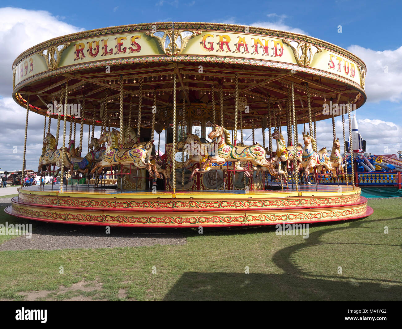 Vintage Gallopers vapore a Lincoln vapore e vintage rally Foto Stock