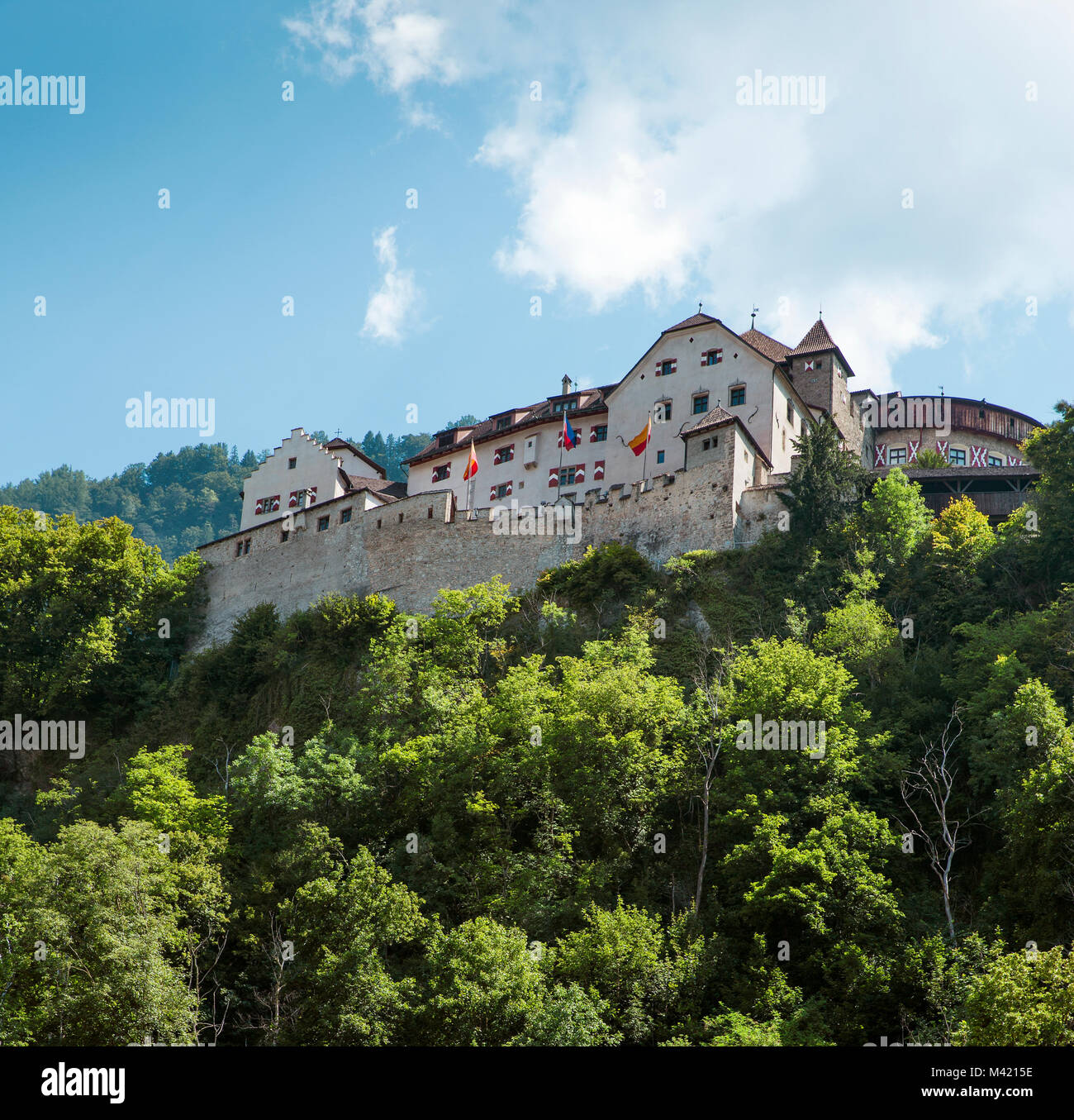 Il castello medievale di Vaduz, Liechtenstein Foto Stock