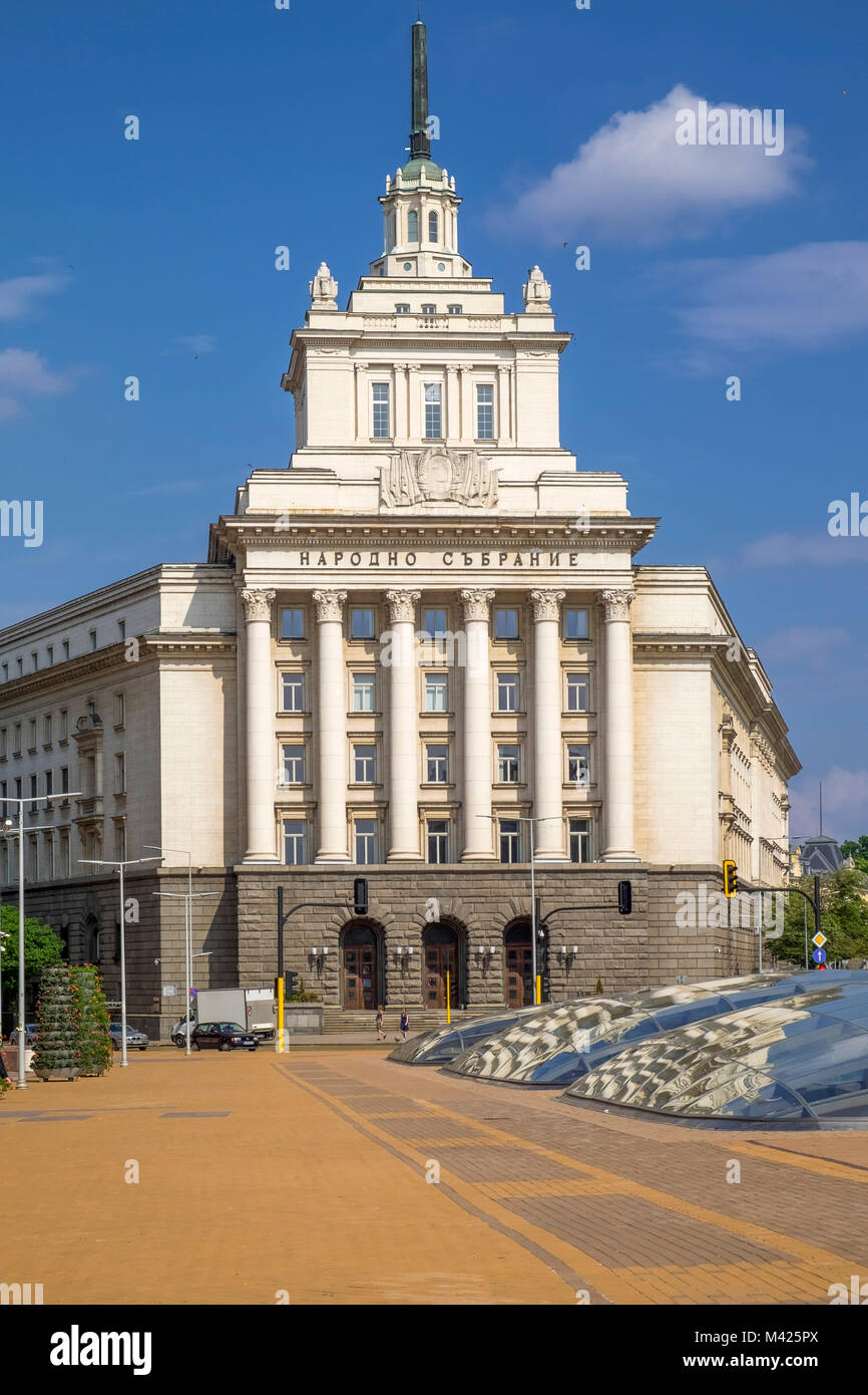 Palazzo del Consiglio dei ministri, un punto di riferimento nel centro di Sofia, Bulgaria, Europa Foto Stock