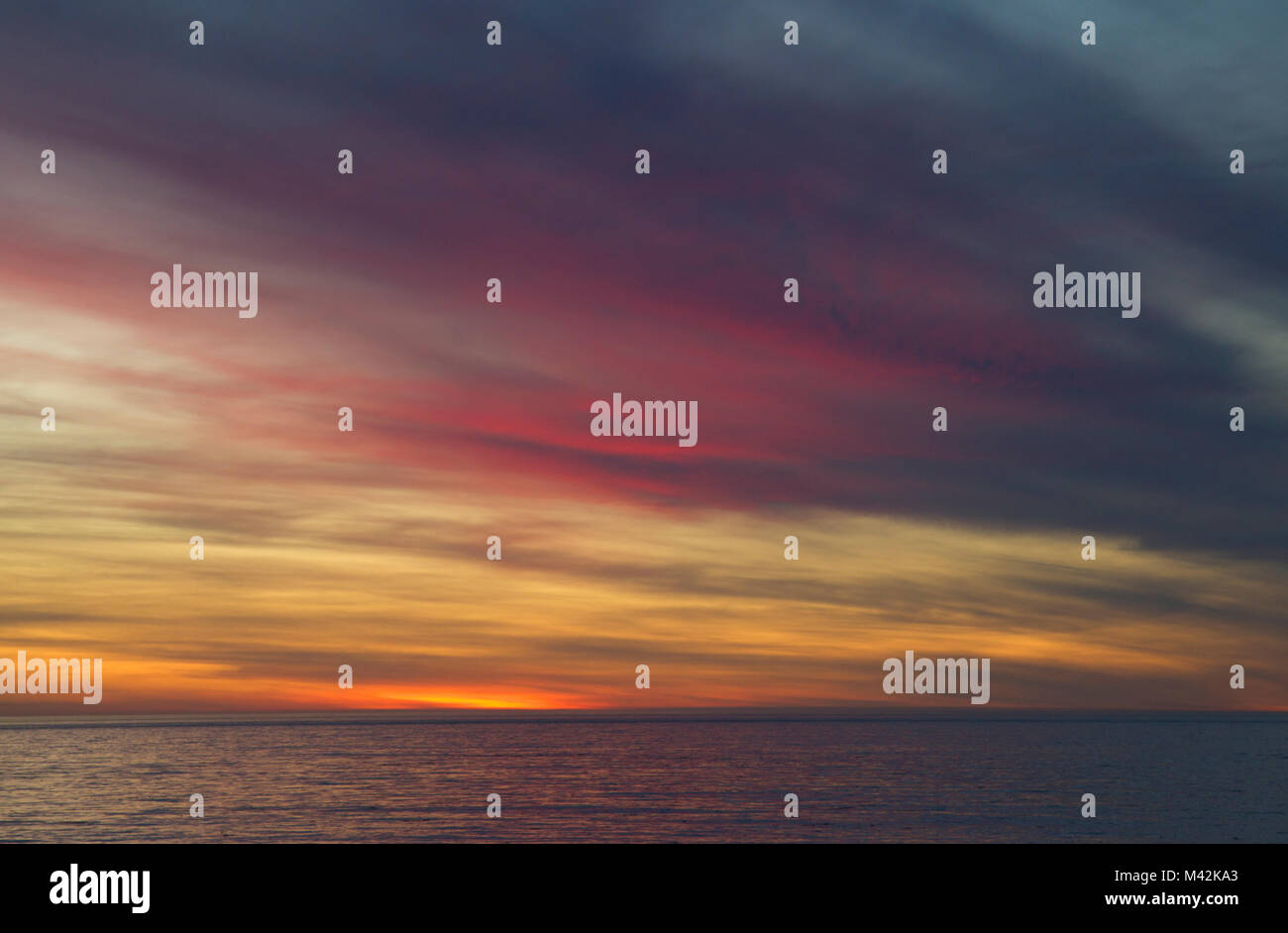 Oceano Pacifico Tramonto Foto Stock