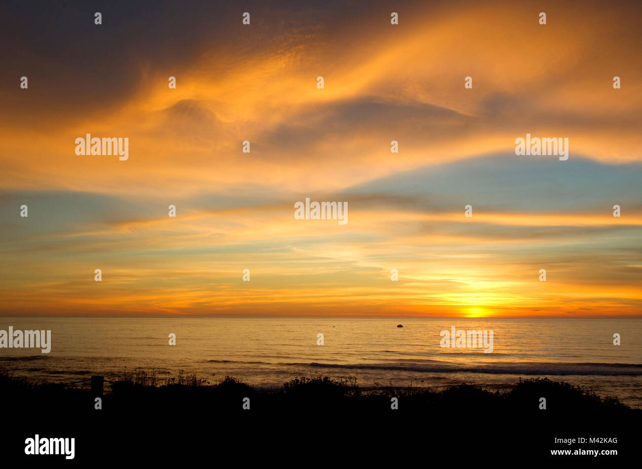 Oceano Pacifico Tramonto Foto Stock