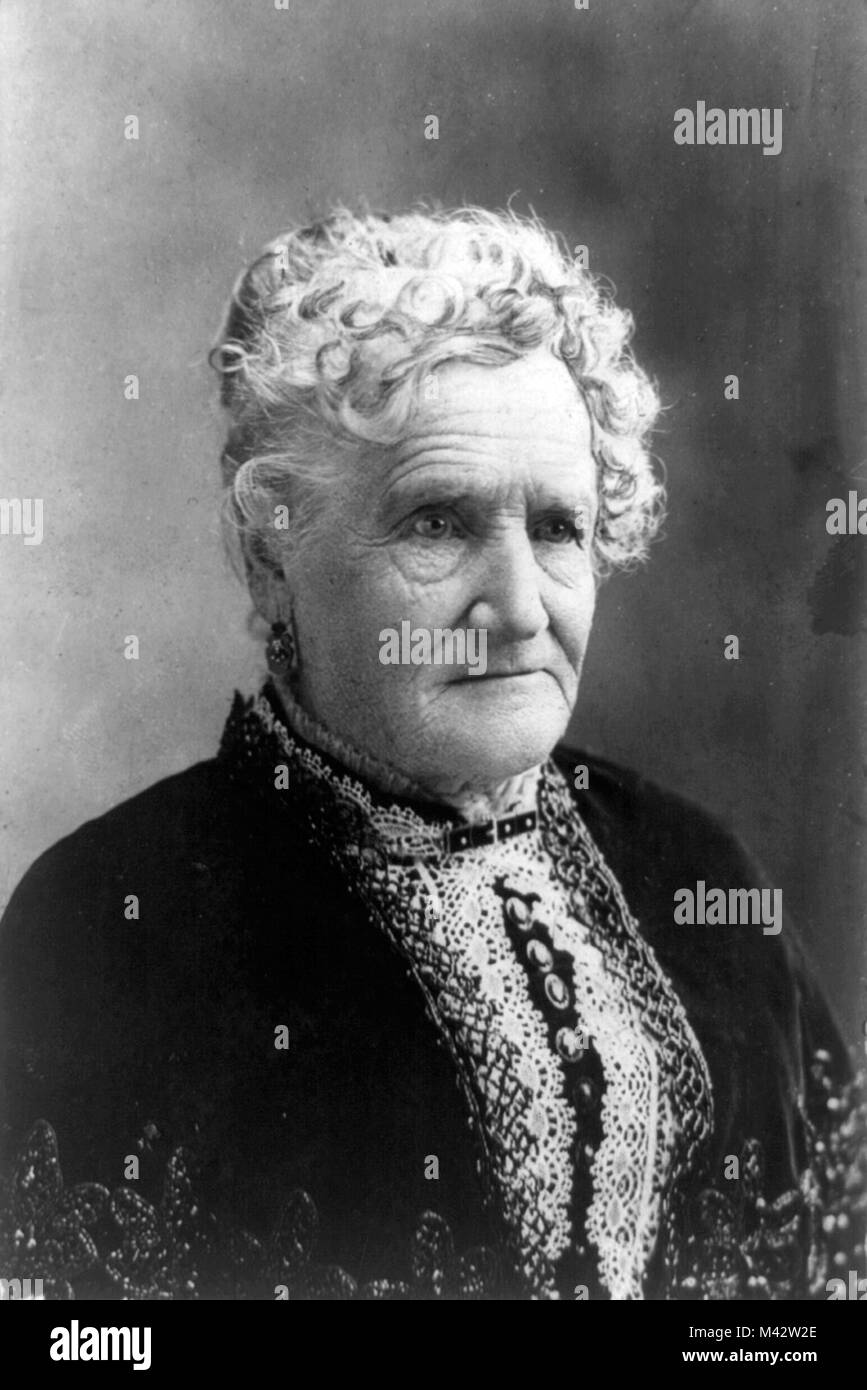 Esther Hobart Morris (1814 - 1902) prima donna giustizia di pace negli Stati Uniti. Foto Stock