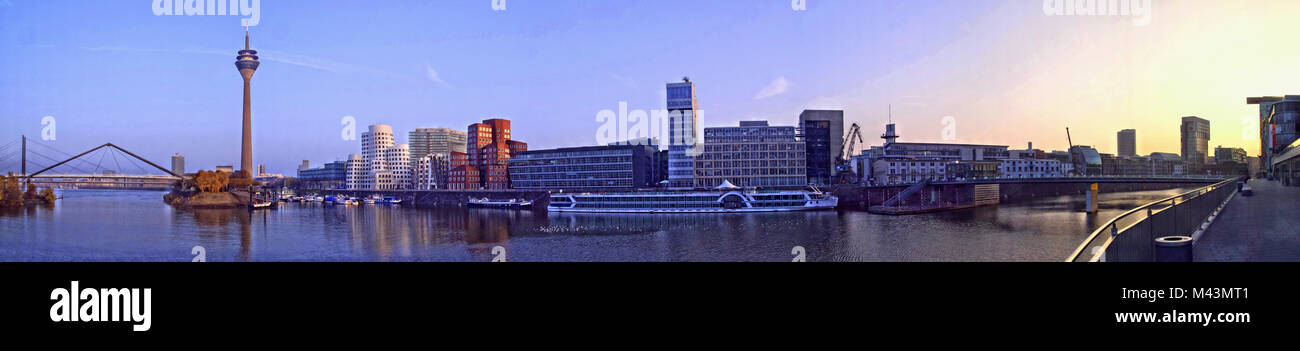 Panorama hdr media harbour duesseldorf Foto Stock