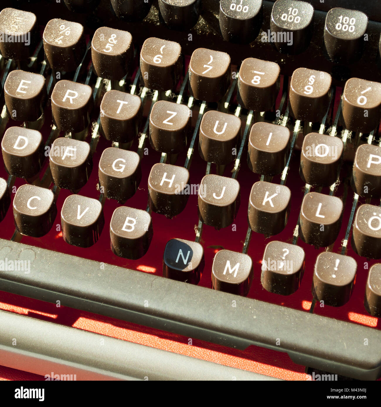 Ols per macchina da scrivere polverosi Foto Stock
