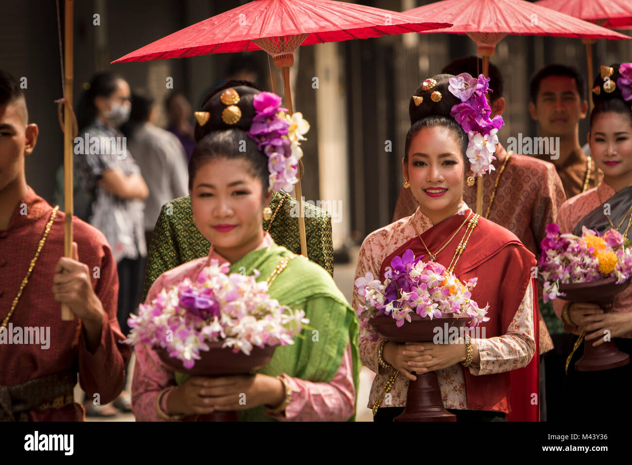 Chiang Mai Festival dei Fiori Foto Stock