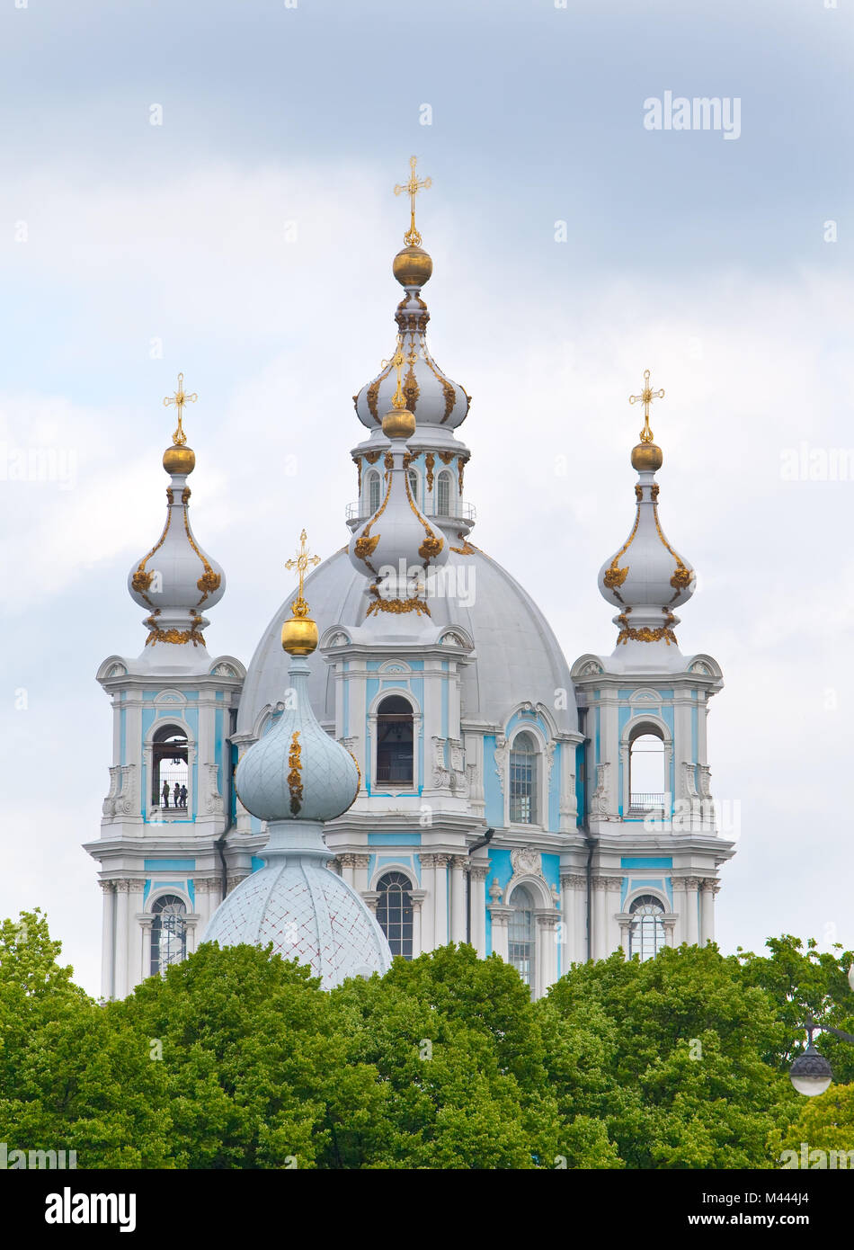Cattedrale di Smolnyi (Convento Smolny) San Pietroburgo Foto Stock Cattedrale di Smolnyi (Convento Smolny) San Pietroburgo Foto Stock