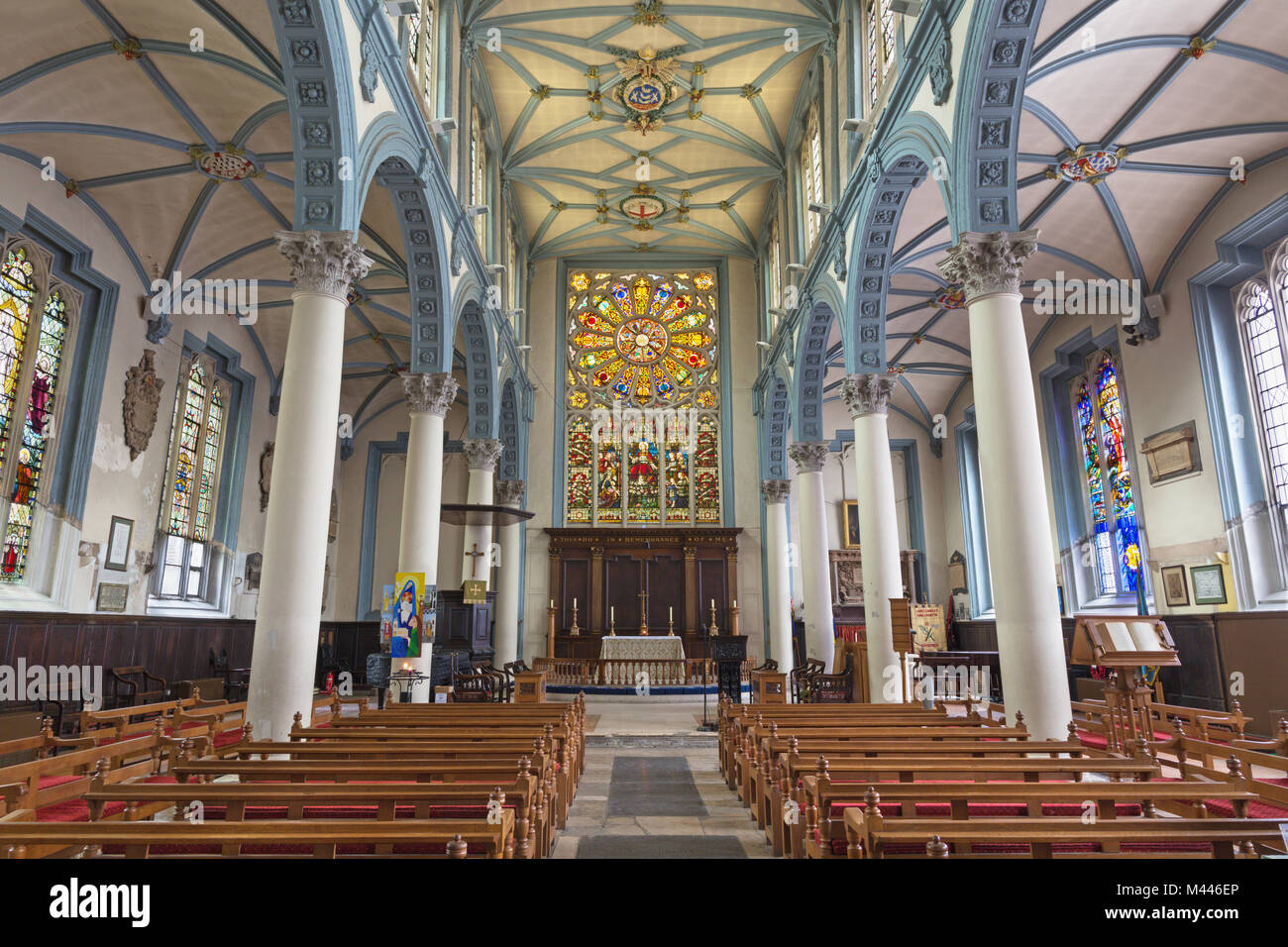 Londra, Gran Bretagna - 14 settembre 2017: la chiesa di San Catharine Cree. Foto Stock