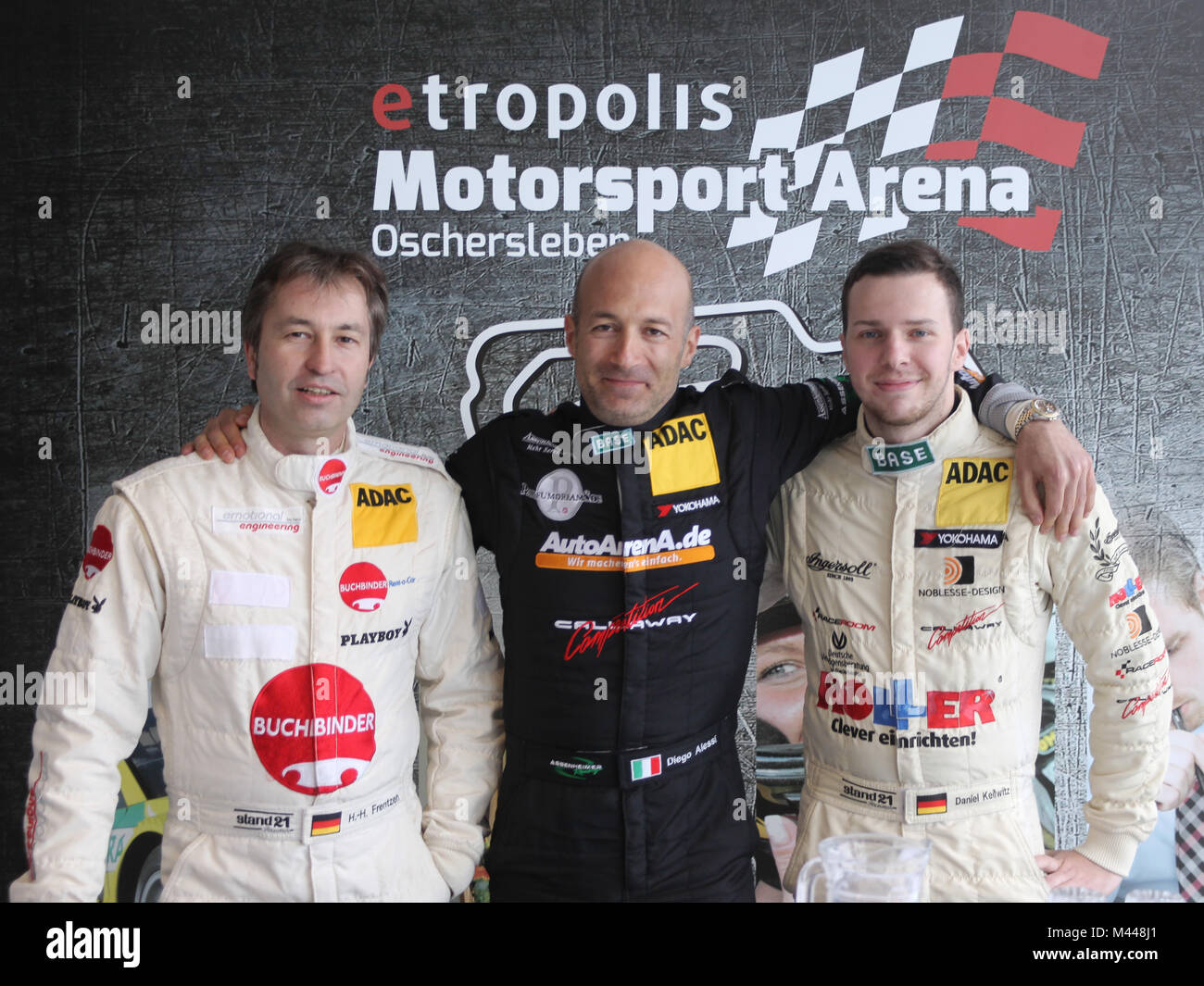 Heinz Harald Frentzen,Diego Alessi,Daniel Keilwitz Foto Stock