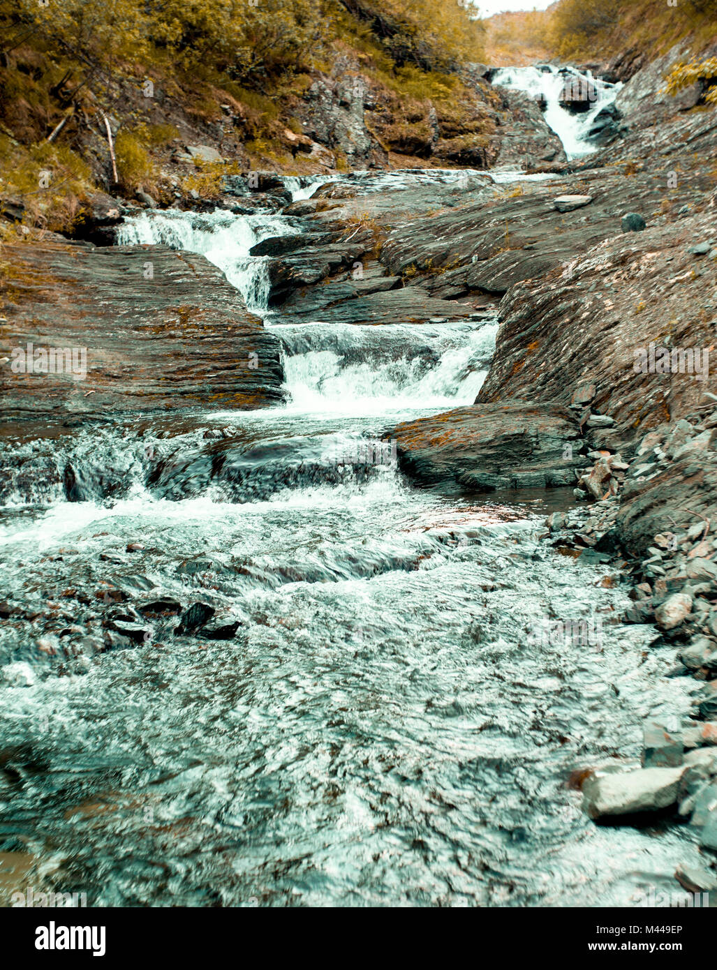 Sul fiume Ural, Sverdlovsk, Russia Foto Stock