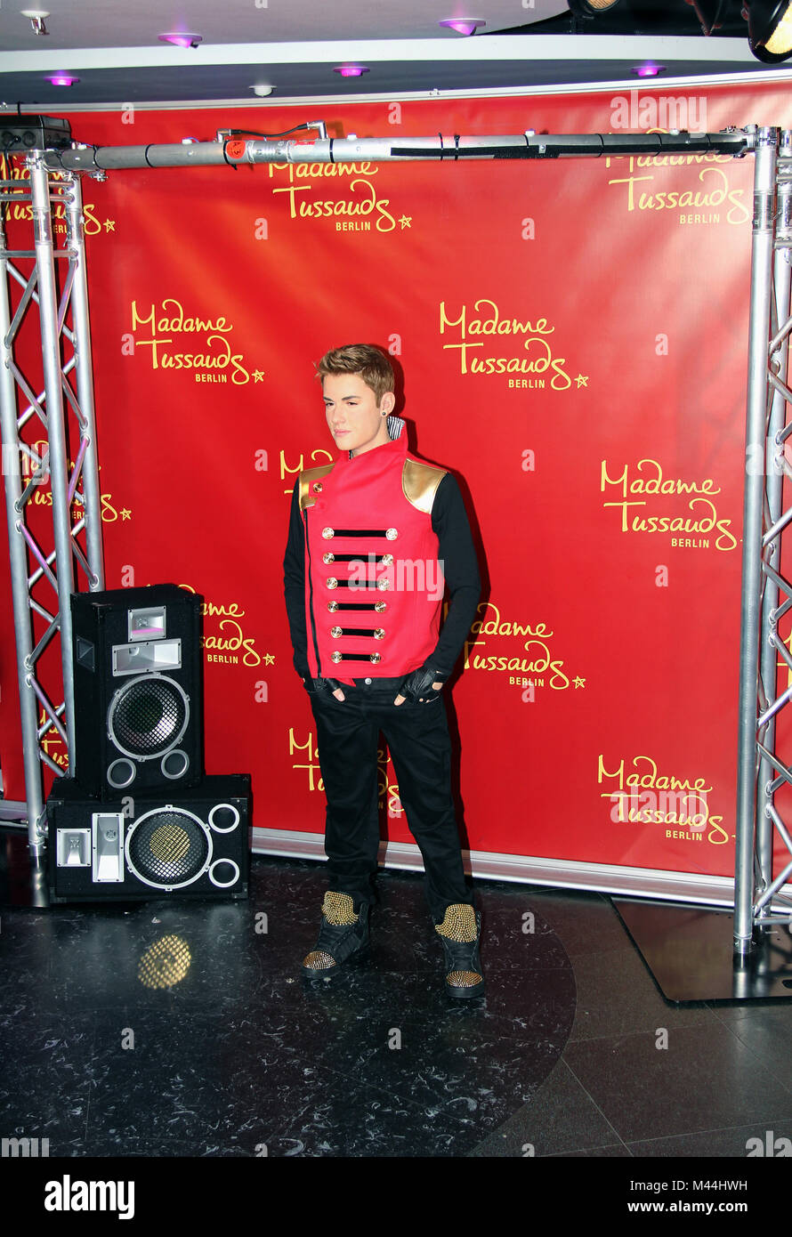 Madame Tussauds svela la Justin Bieber waxwork Foto Stock