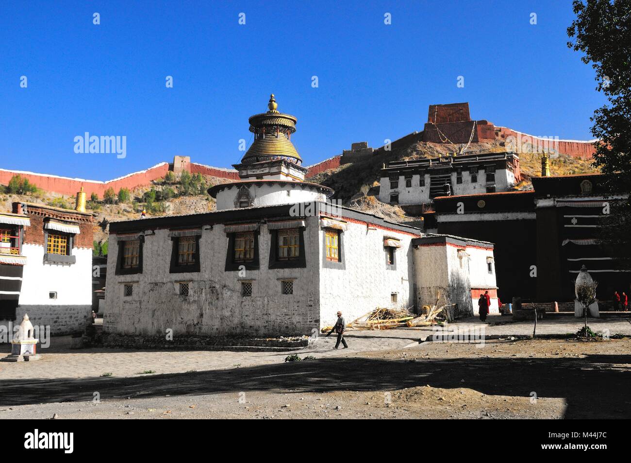 Monastero Palkhor Tsuklahang tempio in Gyantse Foto Stock