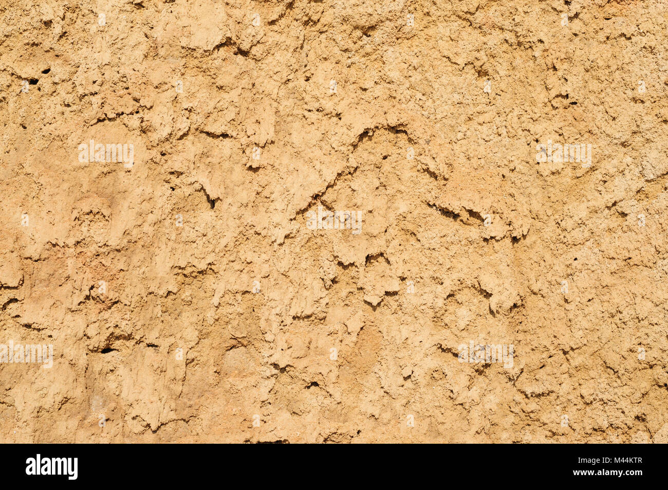 Il terreno asciutto e sabbia closeup texture Foto Stock