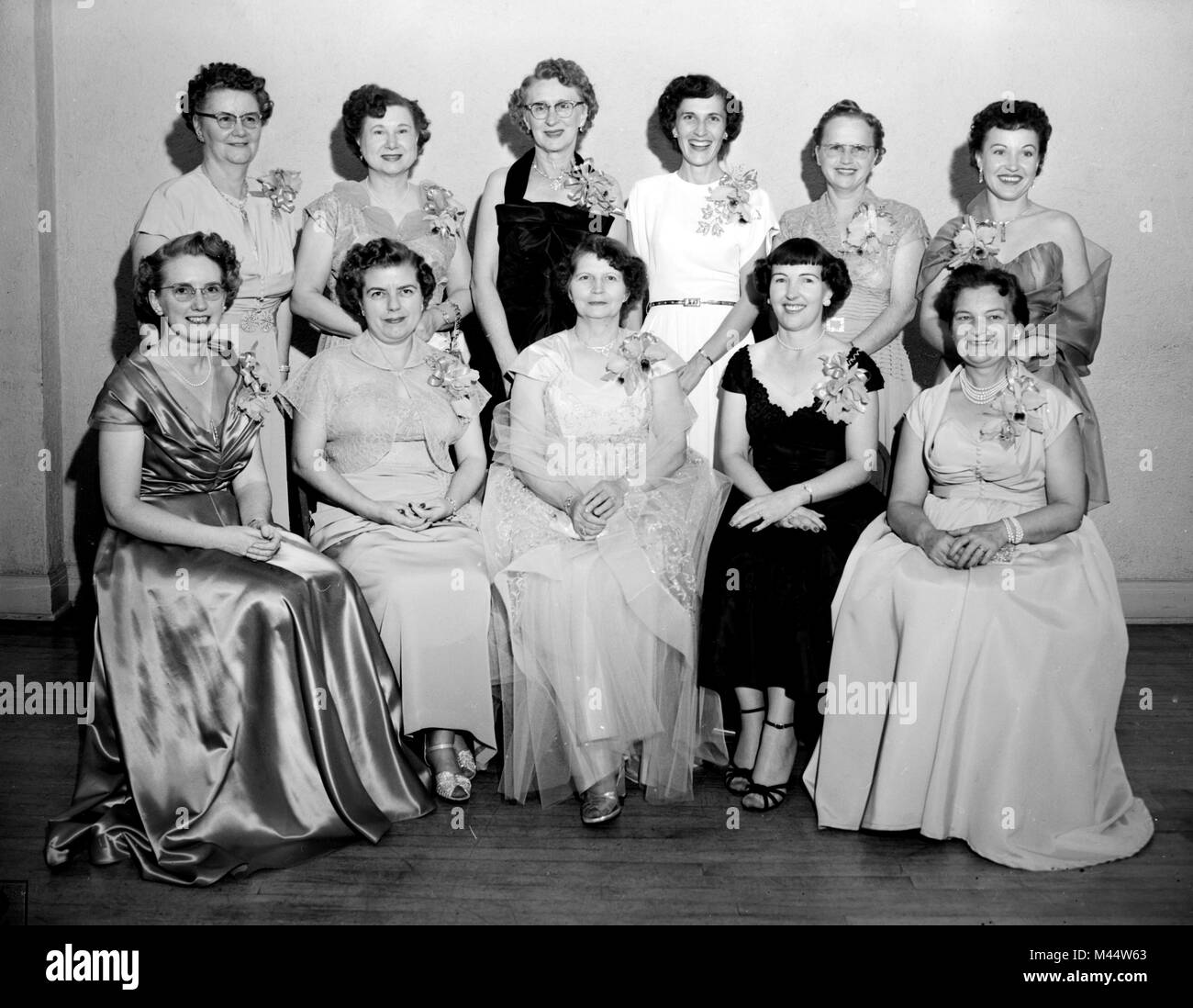 Donna Club ritratto di gruppo, ca. 1960. Foto Stock