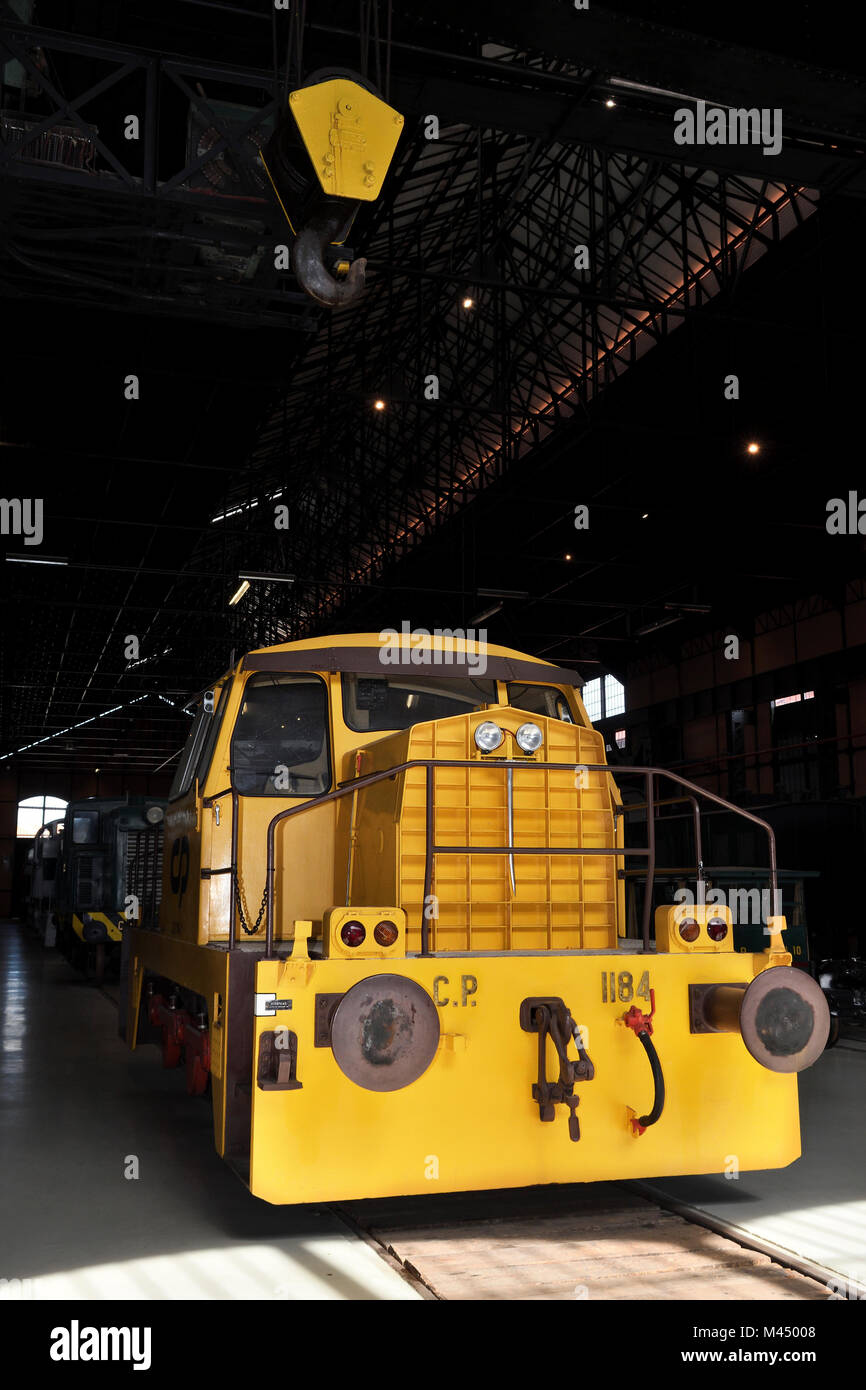 CP 1184;diesel-deviatore idraulico;National Railway Museum;entroncamento;il Portogallo; Foto Stock