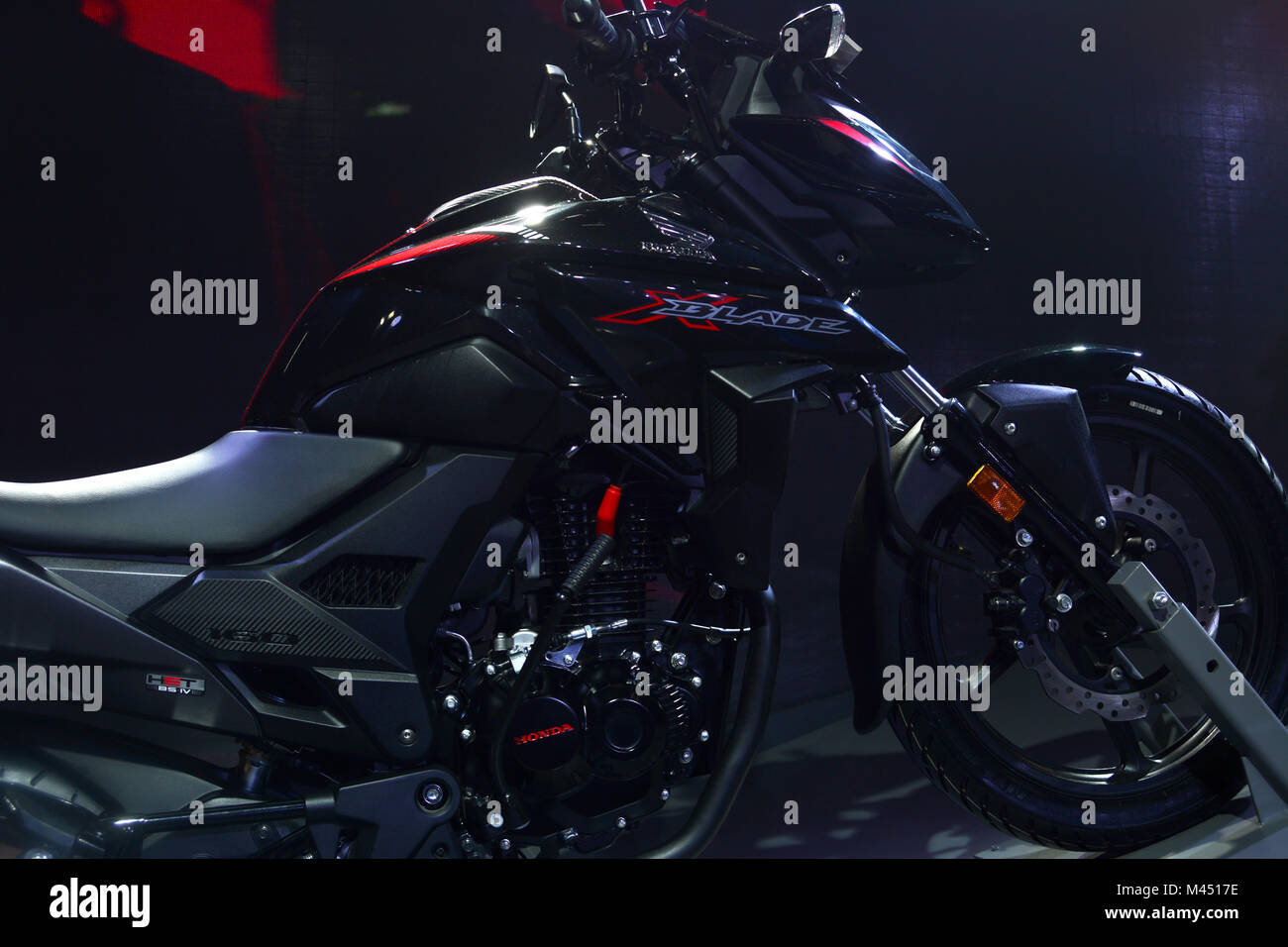 In bici Alla Fiera Foto Stock