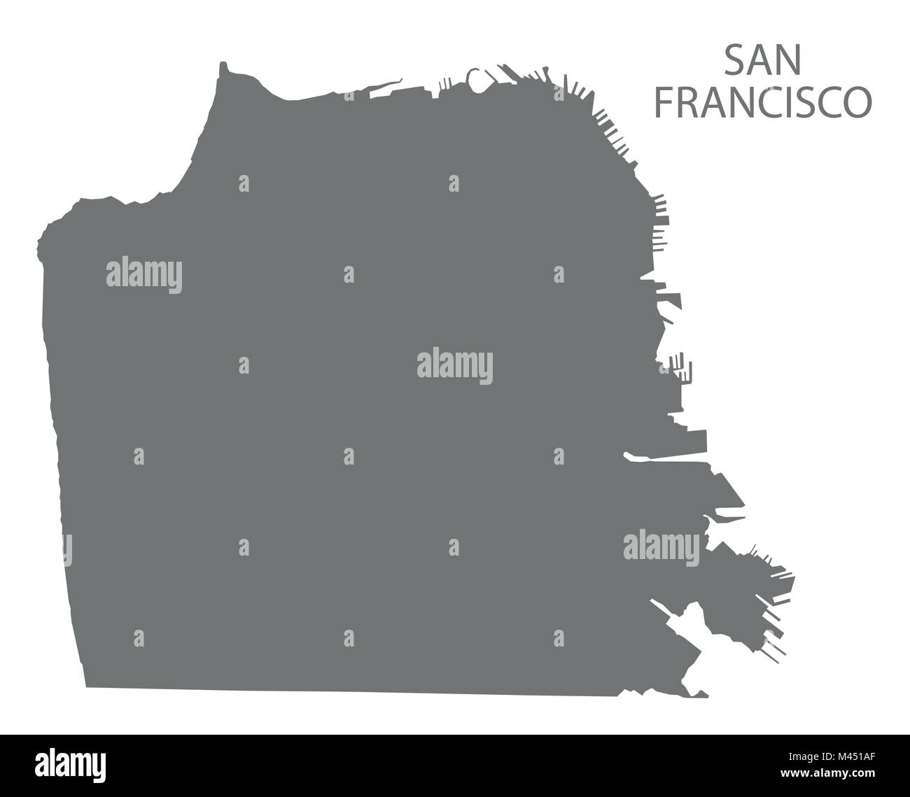 Frasi Natale San Francisco.Mappa Della Citta Di San Francisco Immagini E Fotos Stock Alamy