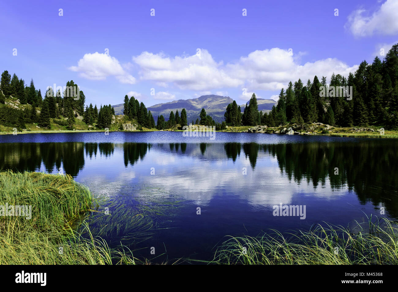 Lago di Colbricon, Parco Naturale Paneveggio-Pale di San Martino, provincia di Trento, Trentino Alto Adige, Italia, Europa Foto Stock