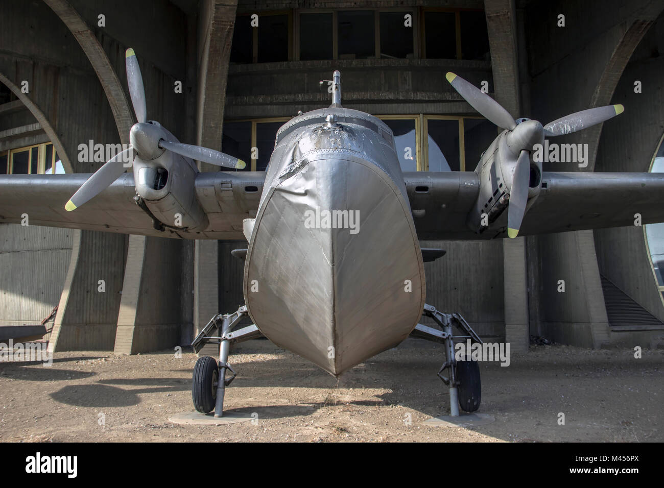 Belgrado, Serbia - Corto SA.6 Sealand anfibio di luce twin motore aereo presentata sul cantiere di Belgrado Aviation Museum Foto Stock