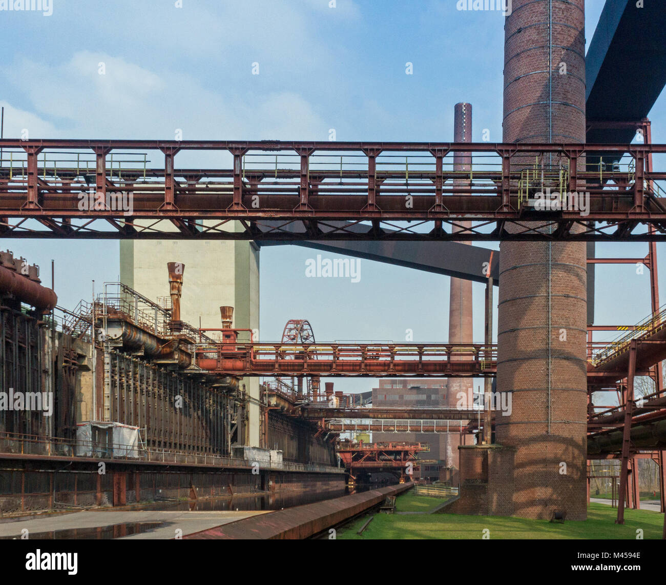 Perso posti - vecchio impianto industriale Foto Stock