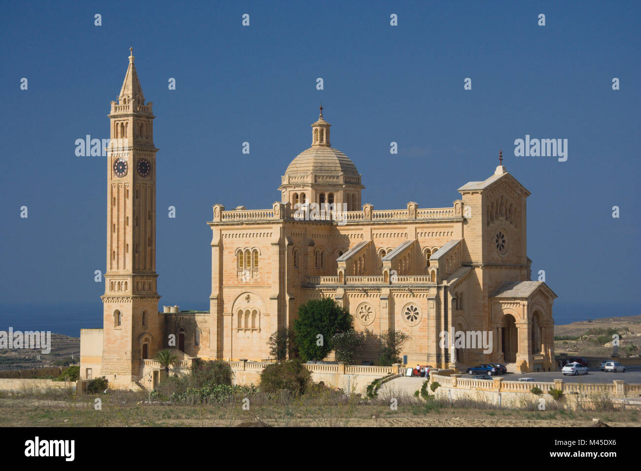 La famosa Basilica di Ta'Pinu, Gozo. Foto Stock