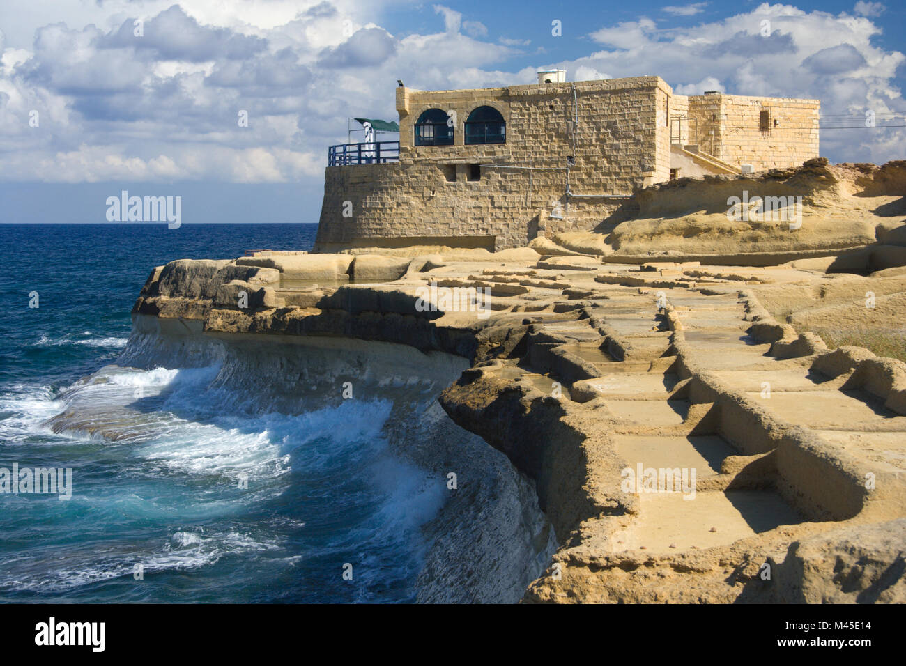 Vivere presso la costa di Gozo, Malta. Foto Stock