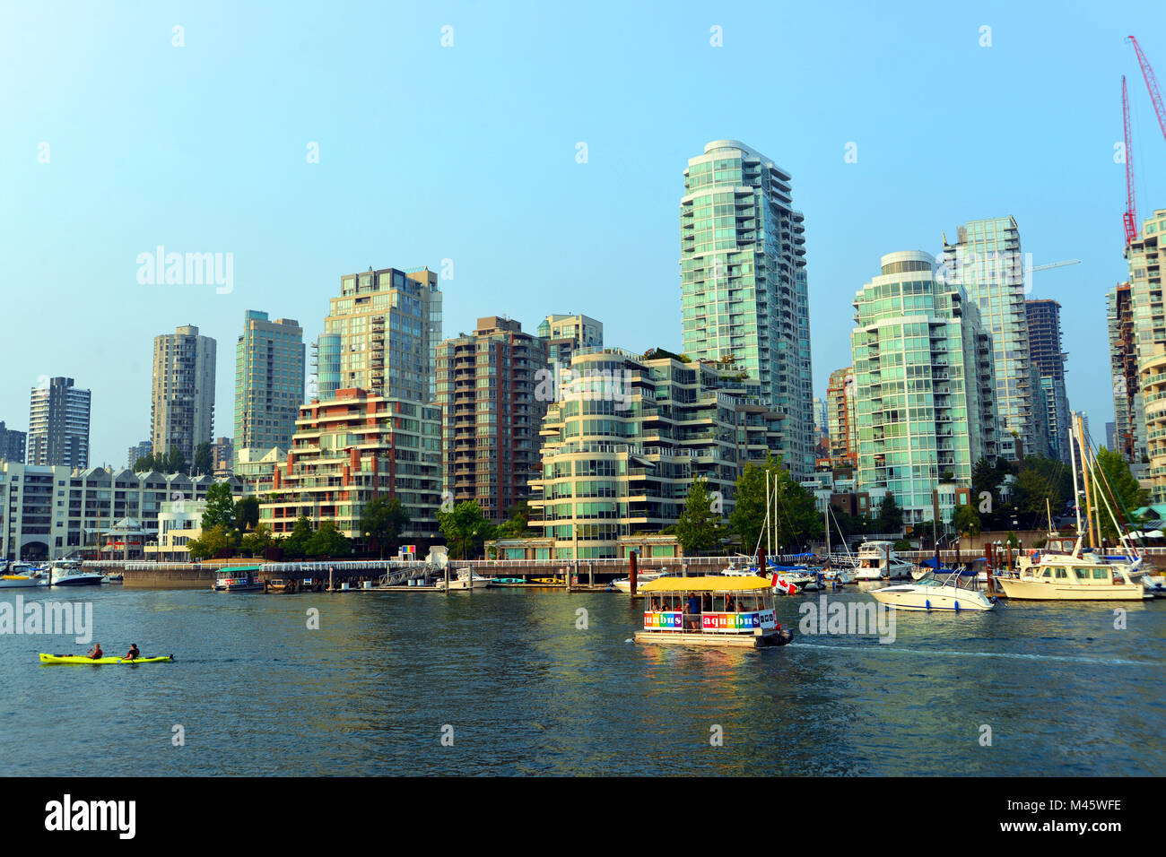 Lo skyline di Vancouver British Columbia, Canada Foto Stock