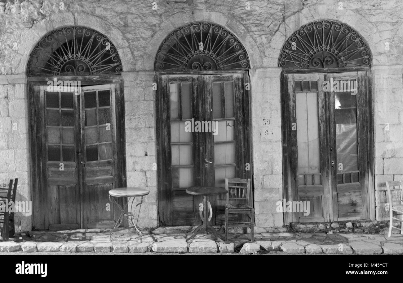 Il vecchio edificio abbandonato, Arcadia Dimitsana Grecia Foto Stock