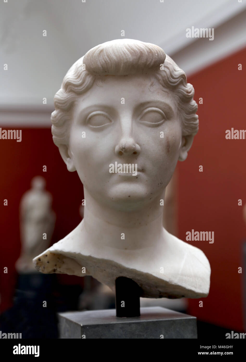 L'imperatrice Livia (58BC-29AD) moglie dell'Imperatore Augusto, da El Fayum, Egitto. Copia di un originale in formato dal 27-23 BC. Il marmo. Foto Stock