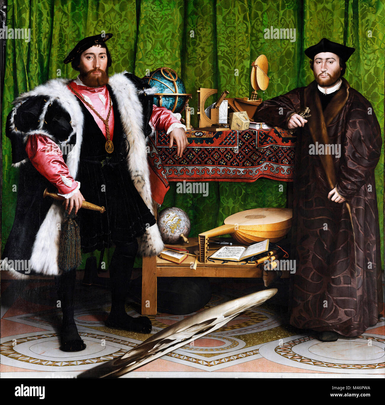 Gli ambasciatori di Hans Holbein il Giovane Foto Stock