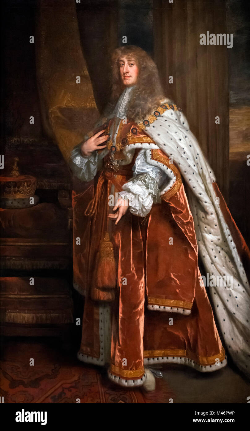 Giacomo II e VII (1633-1701). Ritratto di Re Giacomo II d'Inghilterra (Re Giacomo VII di Scozia) come il Duca di York, da Peter Lely, olio su tela, c.1665-70 Foto Stock