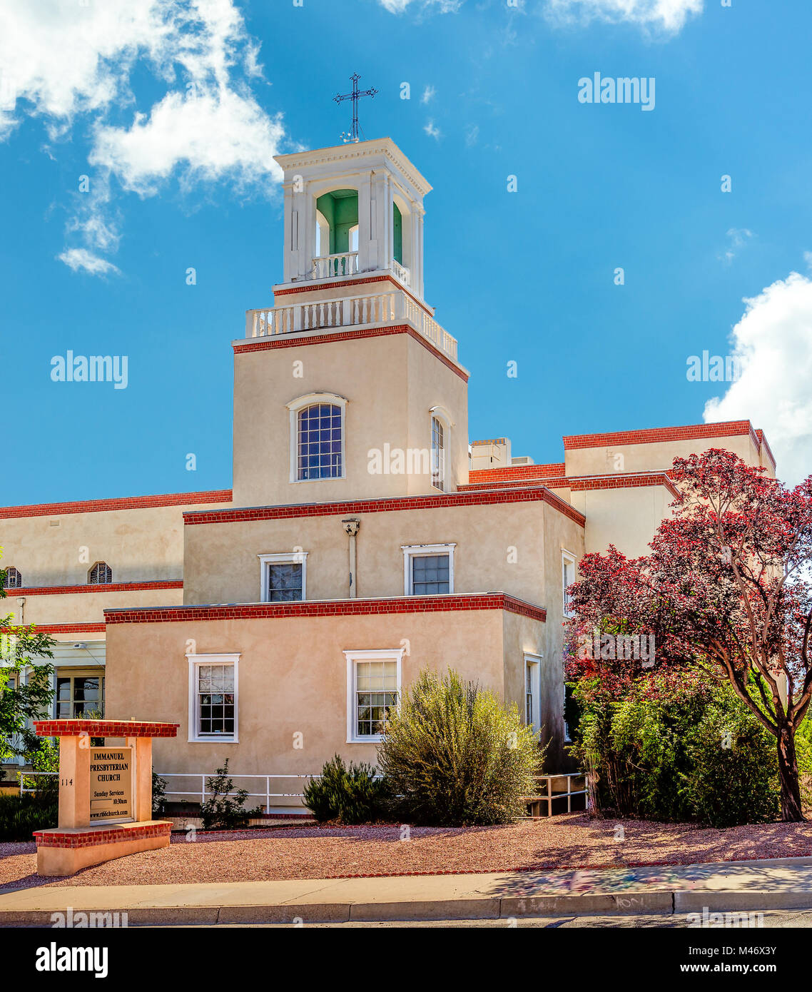 Immanuel Presbyterian Church costruita nel 1922 è in Stati Uniti Il Registro Nazionale dei Luoghi Storici si trova a 114 Carlisle Boulevard SE, Albuquerque Foto Stock