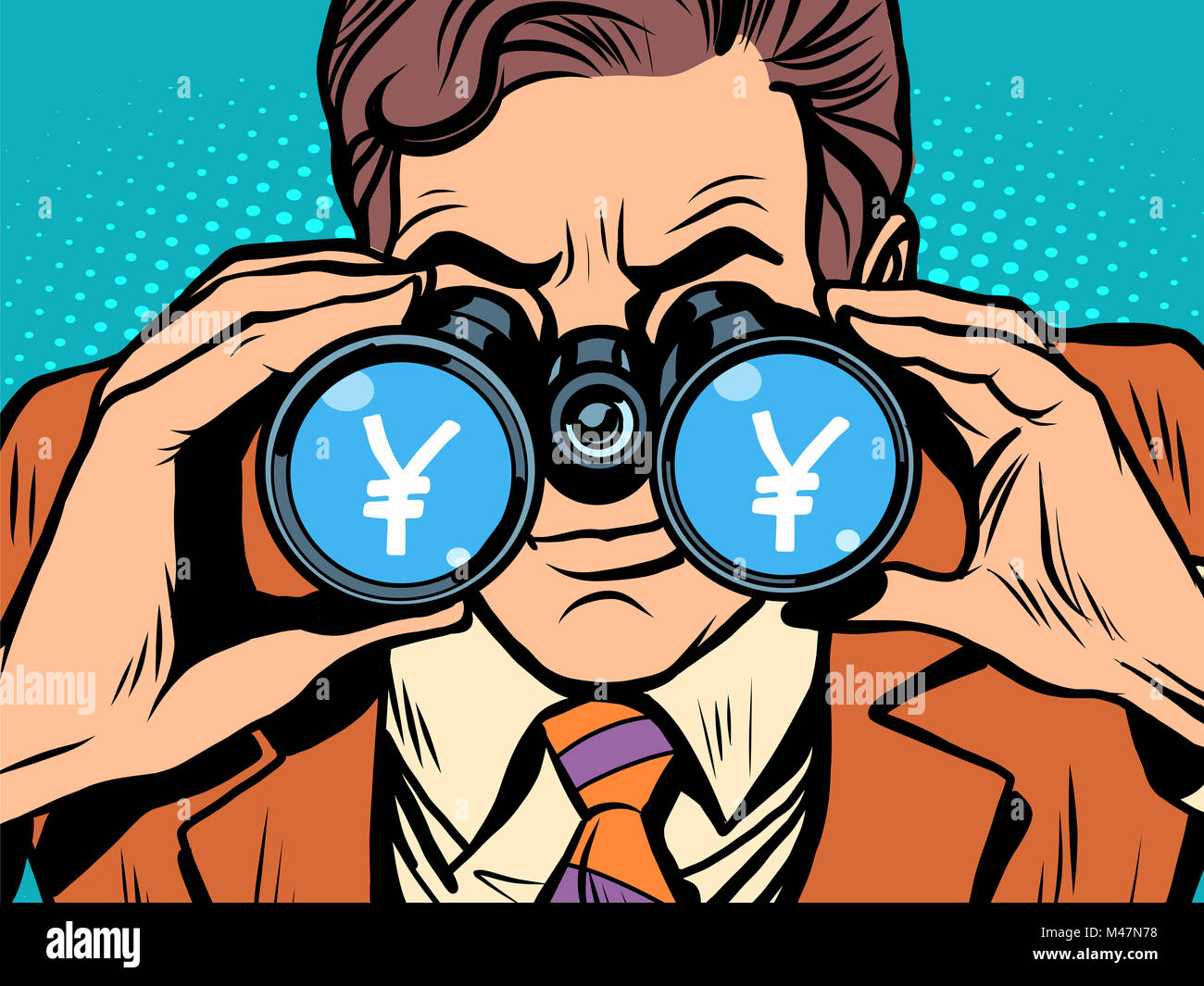 Il monitoraggio di yen tasso di cambio valuta Foto Stock