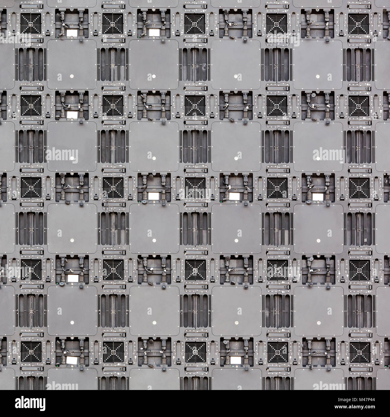 Lato posteriore della RGB LED del pannello dello schermo Foto Stock