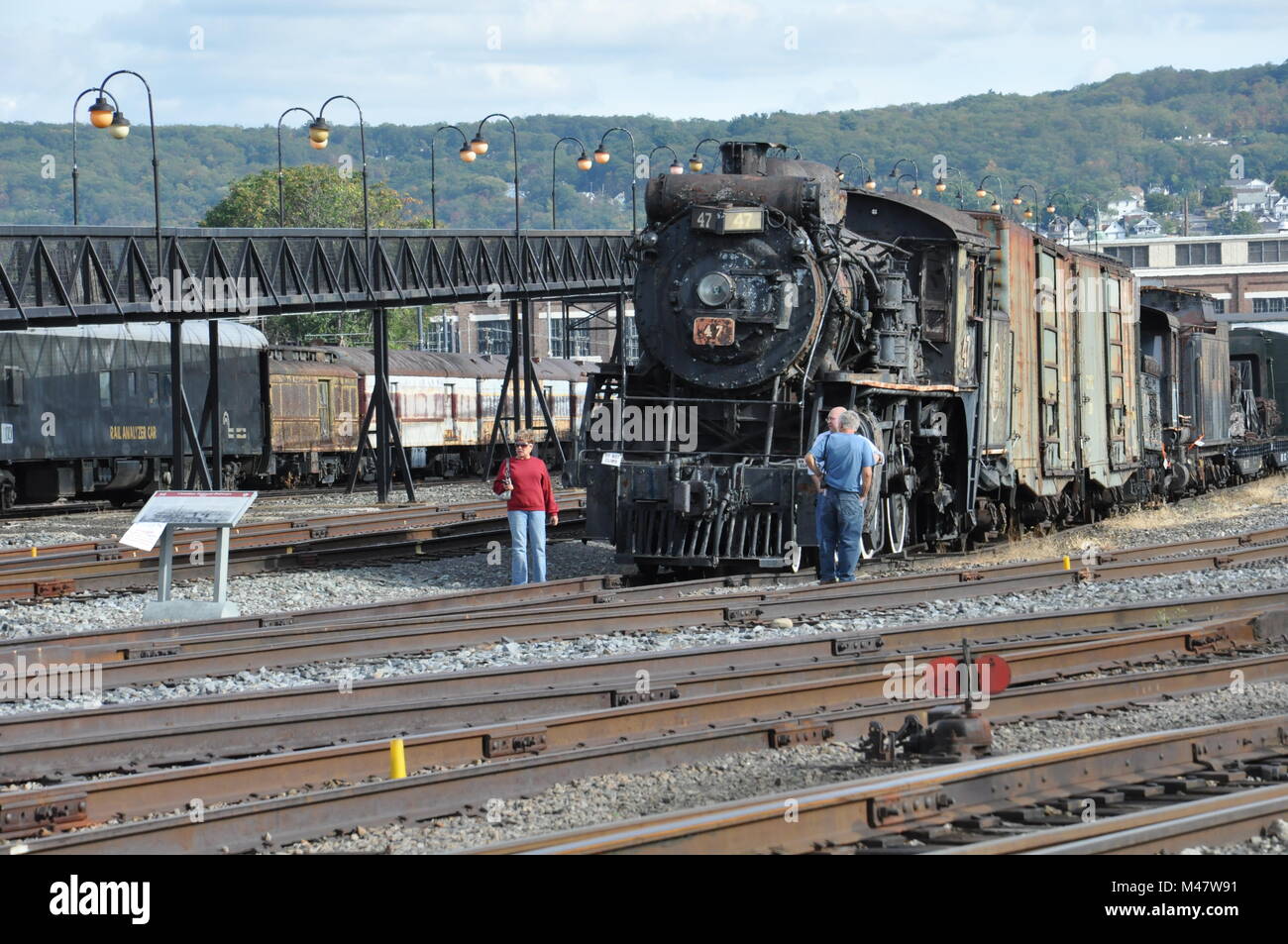 Steamtown Sito Storico Nazionale di Scranton in Pennsylvania (USA) Foto Stock