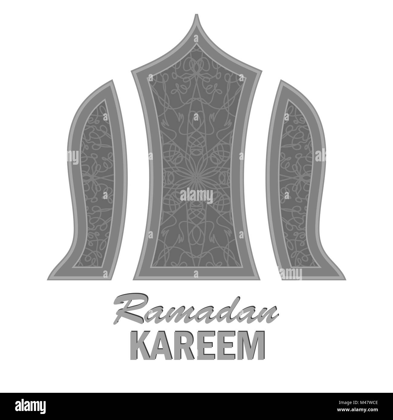 Il Ramadan Greeting Card. Il Ramadan Kareem vacanza. Foto Stock