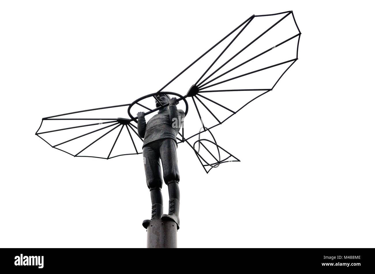 Monumento a Otto Lilienthal a Anklam Germania Foto Stock