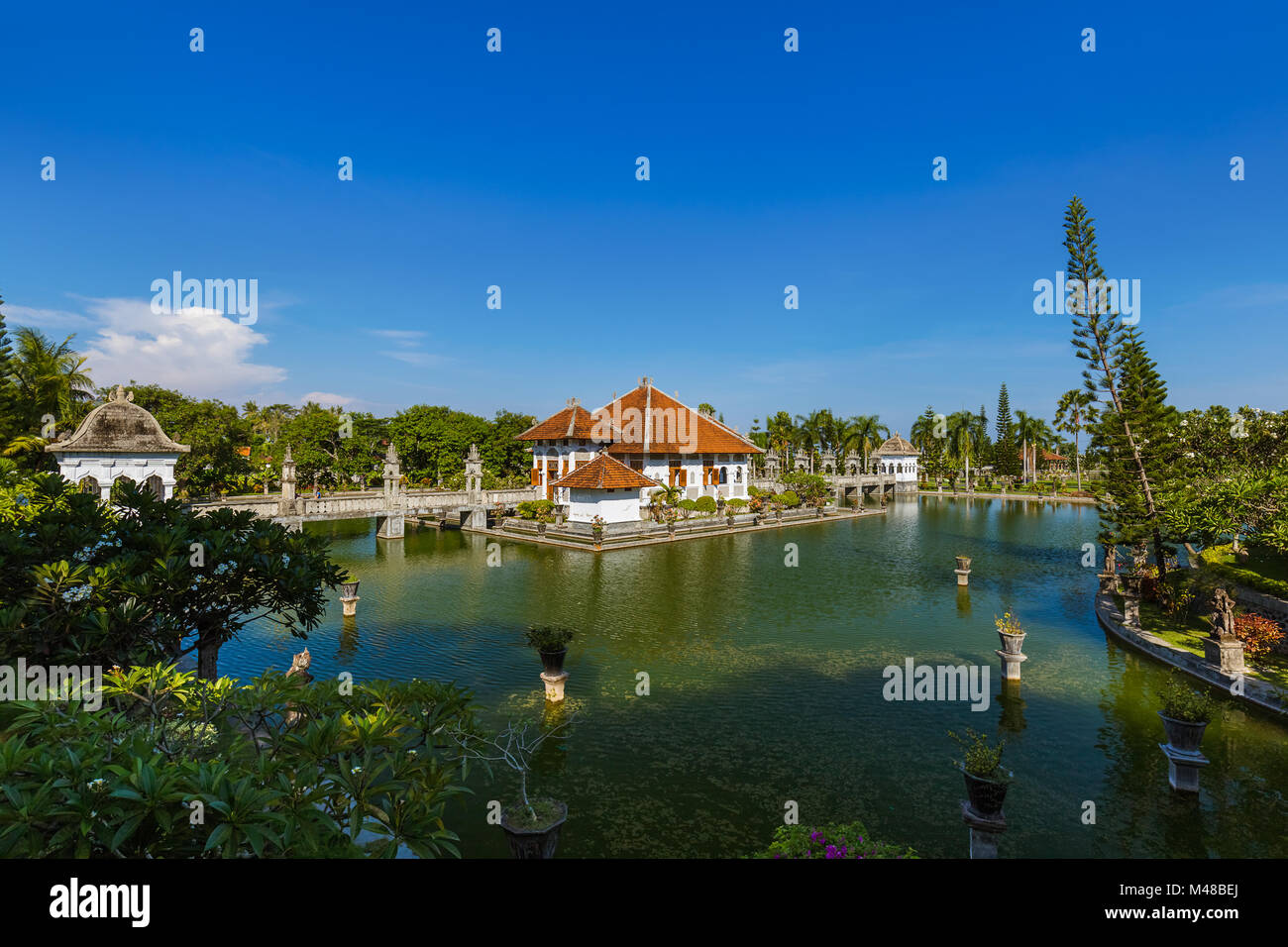 Palazzo acqua Taman Ujung nell isola di Bali Indonesia Foto Stock