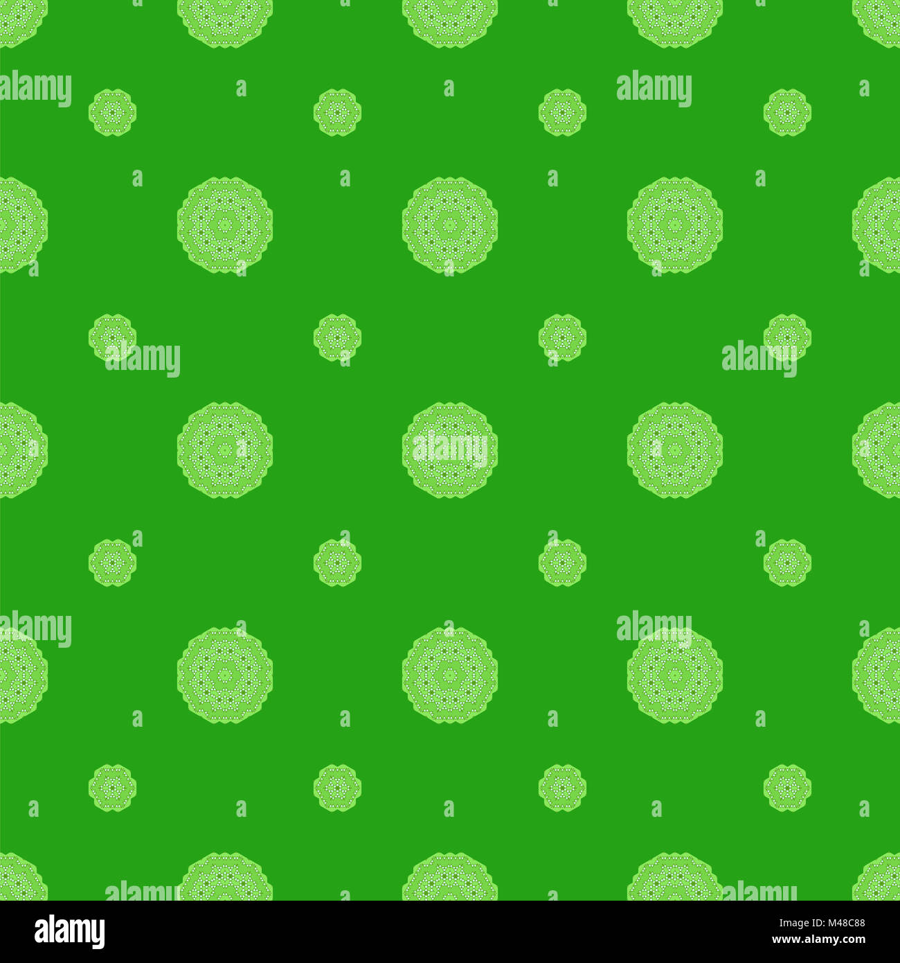 Creative senza cuciture ornamentali Pattern verde Foto Stock