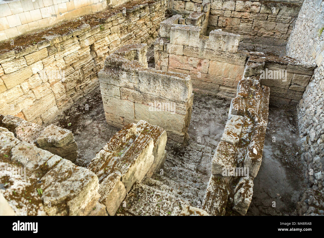 Le antiche rovine del Tesoro in Chersonesus Taurica. Foto Stock