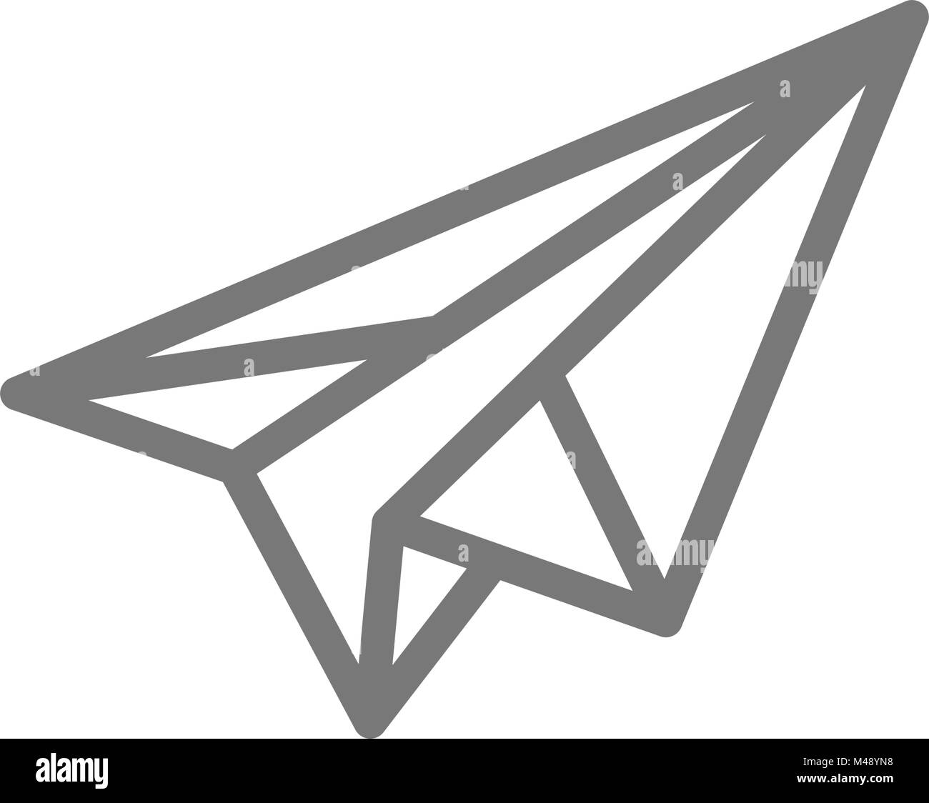 Semplice Aeroplano Di Carta Icona Linea Simbolo E Segno Illustrazione Vettoriale Design Isolato Su Sfondo Bianco Immagine E Vettoriale Alamy