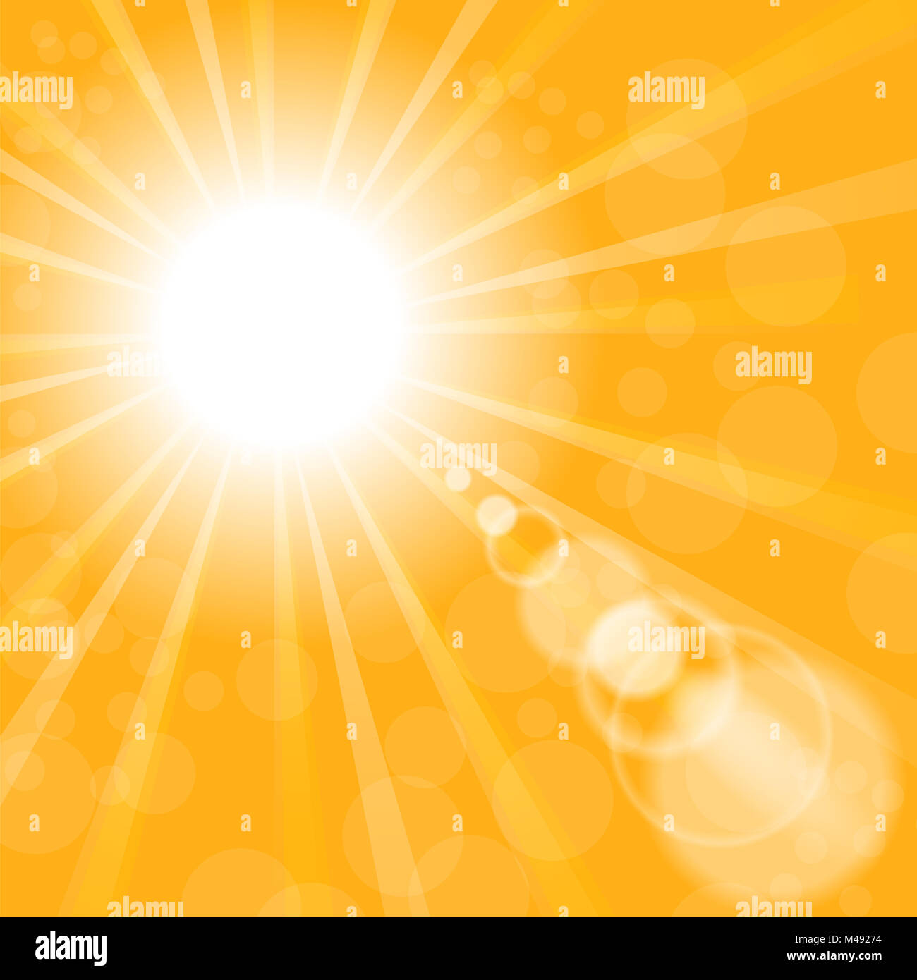 Abstract Background Sun. Giallo estate Pattern. Foto Stock