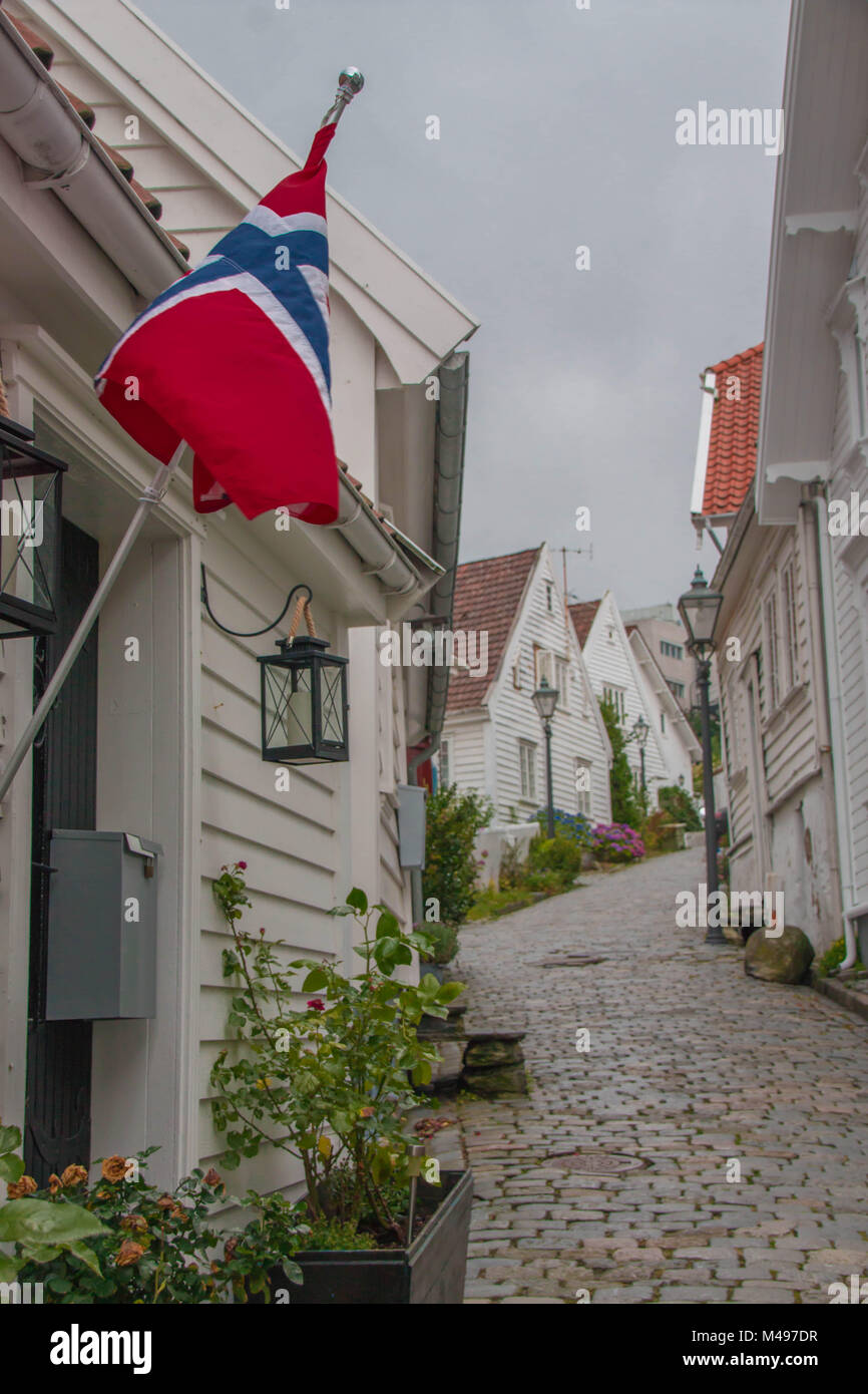 Gamle Stavanger Foto Stock