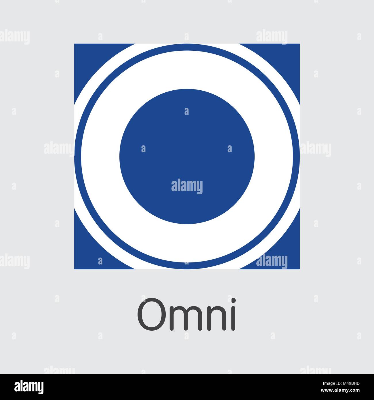 Omni Cryptographic moneta - Moneta vettore illustrazione. Illustrazione Vettoriale