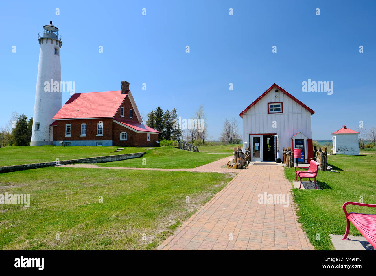 Tawas Point Lighthouse, costruita nel 1876 Foto Stock